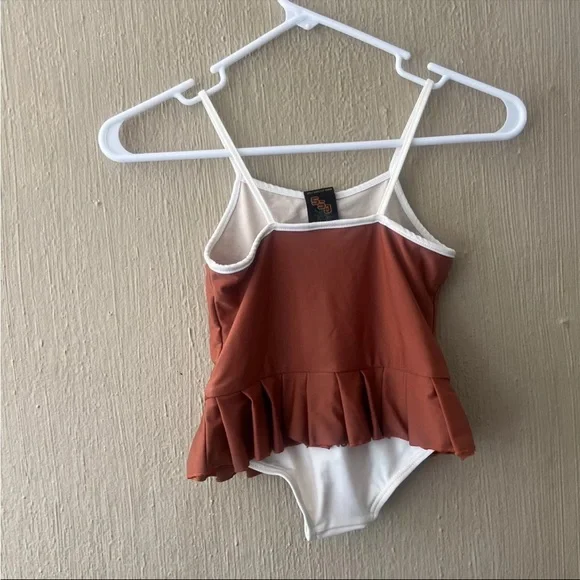 Texas Longhorns Girls One Piece Swim Suit Size 5 College UT Bathing Suit NWT